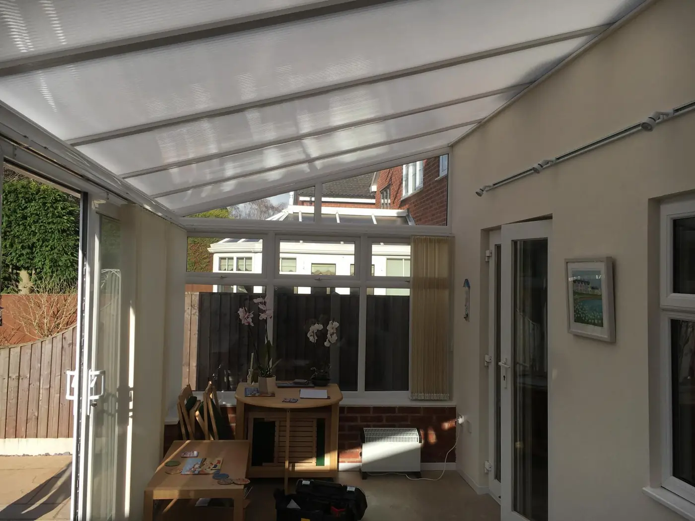 Covered conservatory space