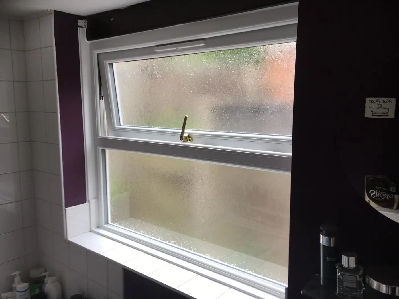 Bathroom privacy window