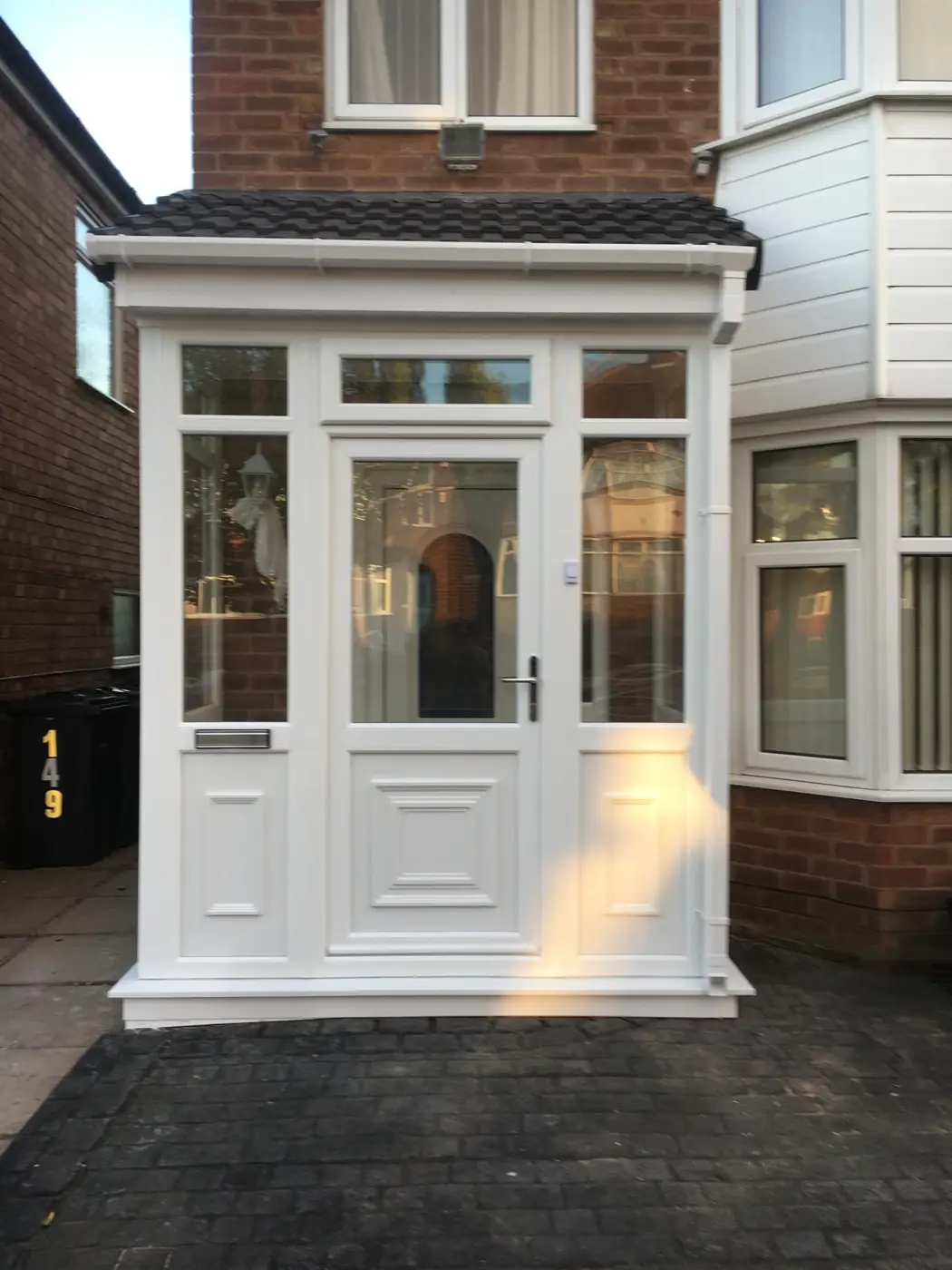 Front porch glazing