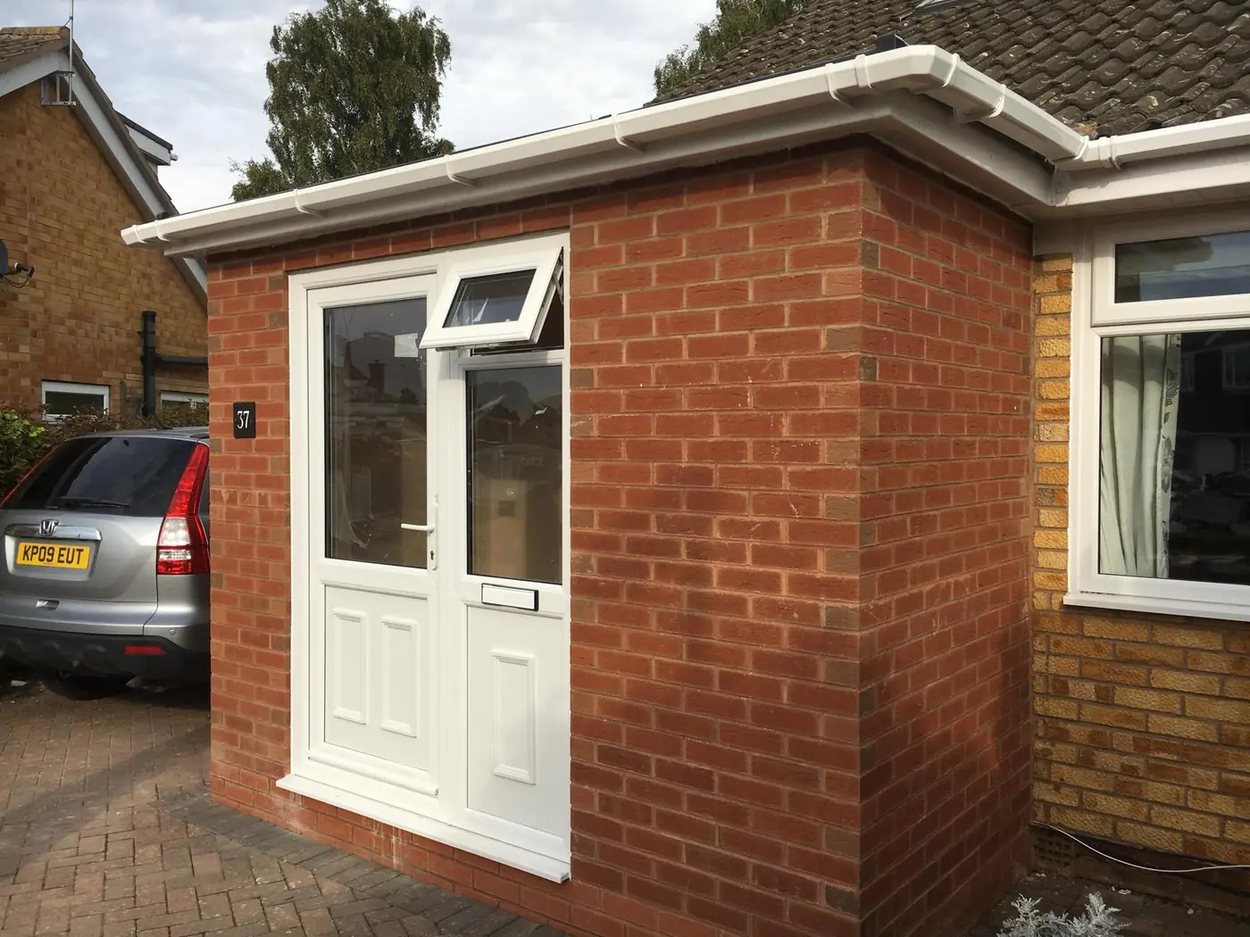Rear utility door